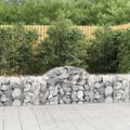 vidaXL Oblúkový gabionový kôš 40 ks 200x50x60/80 cm pozinkované železo