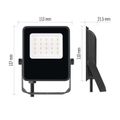 LED reflektor VISIO čierny, 10W neutrálna biela