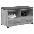 vidaXL Predsieňová lavica Sivá Sonoma 80 x 38 x 46 cm