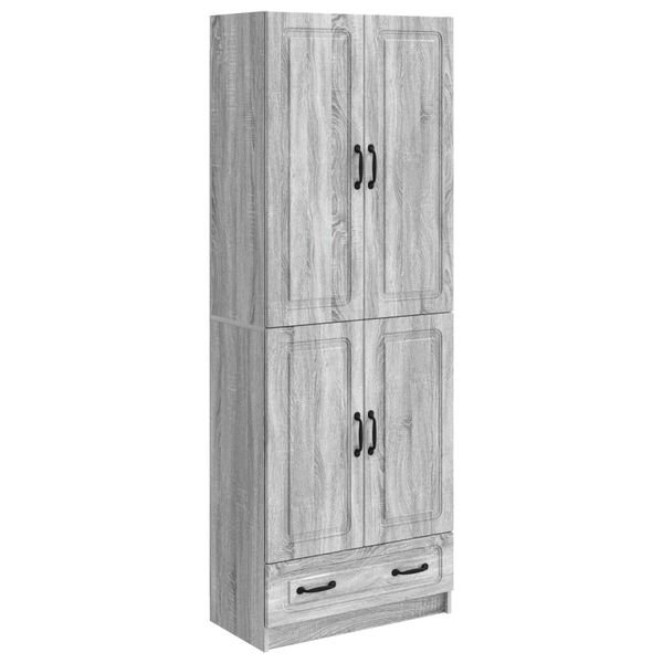 vidaXL Sada skríň 2 pcs Sivý Sonoma Kompozitné drevo