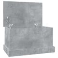 vidaXL Úložný box betónovo-sivý 50x30x28 cm spracované drevo