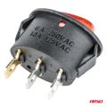 Oválný spínač 12/230V (s červeným svetlom) BU01
