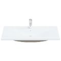 vidaXL Vstavané umývadlo s batériou 101x39x18 cm keramika biele
