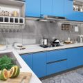 vidaXL Samolepiacia fólia na nábytok azúrová 500x90 cm PVC