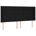 vidaXL Posteľ boxsping s matracom a LED čierna 160x200 cm látka