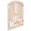 vidaXL Brána pre psa s dverami sklad. 6 panelov 300 cm topoľové drevo