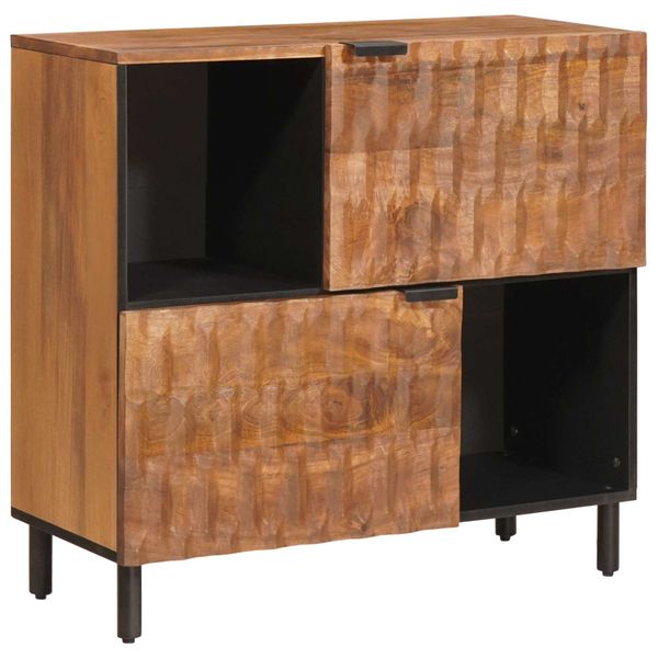 vidaXL Servírovacia skriňa Drevité hnedé dokončenie 80 x 33 x 75 cm