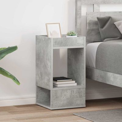vidaXL Koncový stôl 2 pcs Betónová šedá 30 x 30 x 56 cm