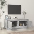vidaXL Konferenčný stolík betónový sivý 102x50x44 cm spracované drevo