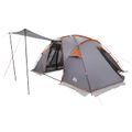 vidaXL Tunelový stan 520 x 260 x 175 cm Šedá a oranžová