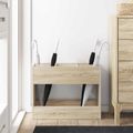 vidaXL Stojan na slnečník Sonoma dub 65 x 24 x 50 cm Kompozitné drevo