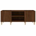 vidaXL Skrinka na platne hnedý dub 121x38x48 cm kompozitné drevo