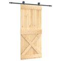 vidaXL Posuvné dvere Prírodná a čierna 90 x 210 cm