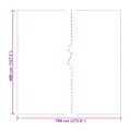 vidaXL Plachta 140 gsm Priehľadná 7 x 4 m PE