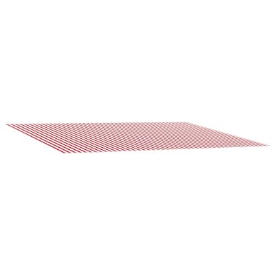 vidaXL Náhradná látka na markízu Červená a Biela 500 × 300 cm