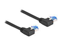 RJ45 sieťový kábel Cat.6A S/FTP ľavý uhlový
