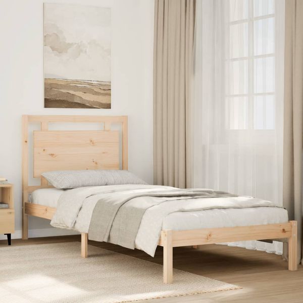 vidaXL Extra dlhá posteľ bez matraca 100x210 cm masívne drevo