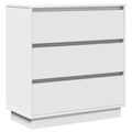 vidaXL Nočný stolík Biela 71 x 34,5 x 75 cm Kompozitné drevo