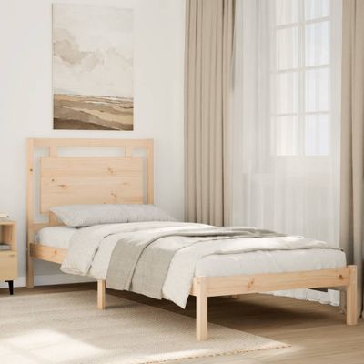 vidaXL Extra dlhá posteľ bez matraca 100x210 cm masívne drevo
