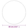 vidaXL Nástenné zrkadlá 2 ks 60 cm okrúhle sklenené