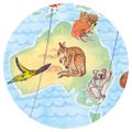 Objavovacie puzzle Zvieratá sveta 100 ks