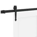 vidaXL Posuvné dvere ORKDAL 83 x 232 cm Borovicový masív Biela