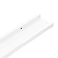 vidaXL Nástenné police 4 ks, biele 60x9x3 cm