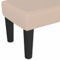 vidaXL Lavička kapučínová 70x30x30 cm umelá koža