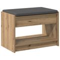 vidaXL Predsieňová lavica Remeselný Dub 63 x 38 x 45 cm