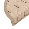 vidaXL Kobercové nášľapy na schody 15 ks matné sivé 56x17x3 cm