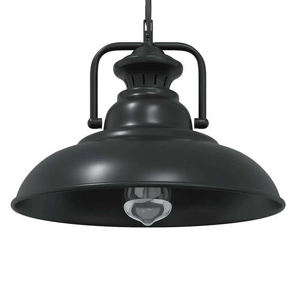 vidaXL Závesná lampa E27 čierna Ø 31 cm železná