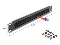Delock 12 Cable Management Brush Strip