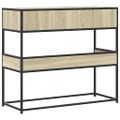 vidaXL Konzolový stolík dub sonoma 90x35x80 cm kompozitné drevo