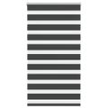 vidaXL Zebra roleta čierna 90x100 cm šírka látky 85,9 cm polyester