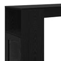 vidaXL Barový stôl 101 x 40 x 103,5 cm Kompozitné drevo Čierny dub