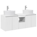 vidaXL Set kabinetov do kúpeľne 3 ks Biela 49,5 x 44,5 x 65 cm