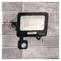 LED reflektor GLARO s pohybovým čidlom, 30 W, čierny, IP54, 3000 lm, neutrálna biela