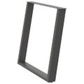 vidaXL Nohy k jedálenskému stolu v tvare U, 2 ks, antracitové, 70 x (72-73) cm, oceľ