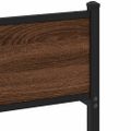 vidaXL Posteľný rám bez matraca hnedý dub 80x200 cm kompozitné drevo