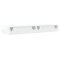 vidaXL TV skrinky s LED svetlami 2 ks lesklé biele 60x35x15,5 cm
