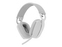 Náhlavná súprava - plná veľkosť - Bluetooth - bezdrôtová - USB-C cez adaptér Bluetooth - belavá - certifikovaná pre Microsoft Teams