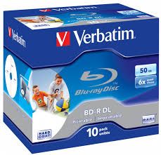Blu-ray disk Verbatim BD-R 50 GB 10 ks
