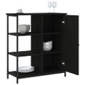 vidaXL Komoda čierna 70x30x80 cm kompozitné drevo