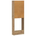 vidaXL Toaletná skriňa BREDA Dub artisan 66 x 25,5 x 190 cm
