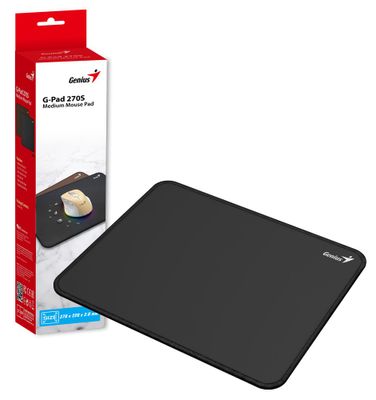 GENIUS podložka pod myš G-Pad 270S/ 270 x 220 x 2 mm/ čierna Podložka pod myš, 270×220×2mm, hladký textilný povrch, odolná proti rozliatiu tekutín, hnedá