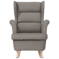 vidaXL Hojdacie kreslo Taupe 74x90x102 cm Látka