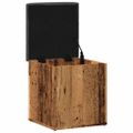 vidaXL Úložná lavica Old Wood 42x42x45 cm Konštrukčné drevo