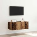 vidaXL TV nástenná skriňa 80 x 35 x 31 cm Staré drevo Kompozitné drevo