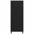 vidaXL Highboard 2 ks Čierny dub 69,5 x 34 x 180 cm