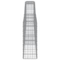 vidaXL Oblúkové gabionové koše 15ks 400x30x80/100cm pozinkované železo